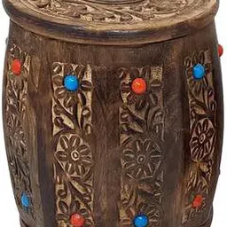 woodenex Wooden Round Dhol shaped Piggy Bank, Money Bank, Gullak For Kids, Birthday Gift For Kids And Adults, Handmade Wooden Coin Box, Money Box Coin Bank, wooden toys Coin Bank-picture-27