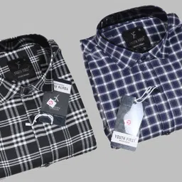 youth first Men Regular Fit Checkered Spread Collar Casual Shirt-picture-11