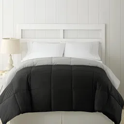 RF RELAXFEEL Black & Grey Microfiber Heavy Winter 233 GSM Double Bed Comforter image 3