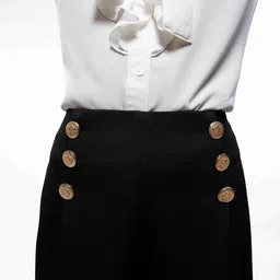 SOTBELLA Ruffle-Neck Shirt With Trouser Co-Ords image 2