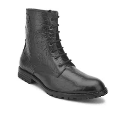 Hirels Men Leather Textured Desert Boots image 2