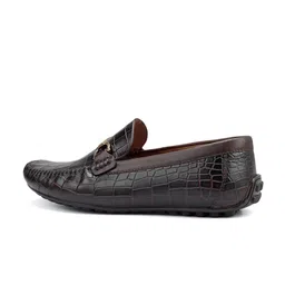 ROSSO BRUNELLO Men Printed Leather Loafers image 5