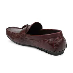 PRIVO by Inc.5 Men Textured Leather Loafers image 2