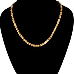 Fashion Frill Men Gold-Plated Brass Statement Chain image 5