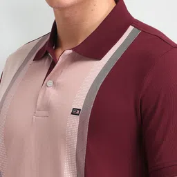 Arrow Sport Men Striped Polo Collar T-shirt image 4