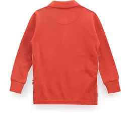 U.S. Polo Assn. Kids Boys Orange Polo Collar T-shirt image 2