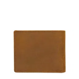 WildHorn Men Tan Brown Printed RFID Protected Genuine Leather Two Fold Wallet image 3