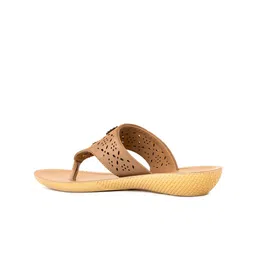 Khadims Laser Cuts Embellished T-Strap Flats image 3