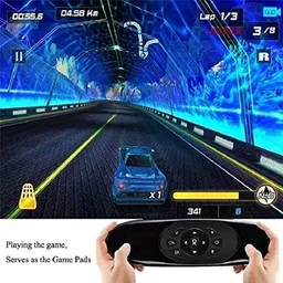 RuhZa Universal TV Remote Air Mouse, Wireless Keyboard Fly Mouse Wireless Ambidextrous Hybrid Gaming Mouse image 2