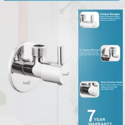 prestige Premium quality Turbo Brass Angle Valve Tap-set of 1 Angle Cock Faucet image 3