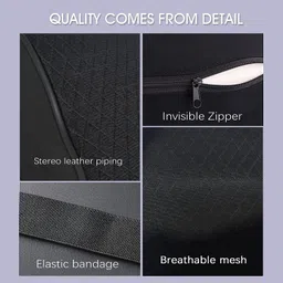 cartscolony Black Memory Foam image 3