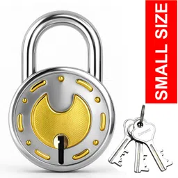 indora Round Small 50mm lock | Hardened Shackle | Dual Locking | 7 Lever (Pack of 1) Padlock-picture-24