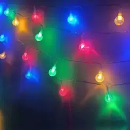 pbbs 15 LEDs 4 m Multicolor Color Changing, Flickering, Steady Ball Rice Lights image 4