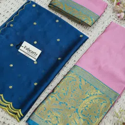 fabcartz Solid Semi Stitched Lehenga Choli image 4