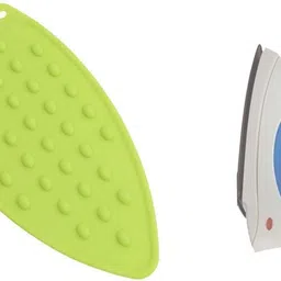 rozatech Silicon Iron Rest Pad | High Heat Resistant, 27x14 cm, Red Color (Pack of 1) Ironing Mat image 2