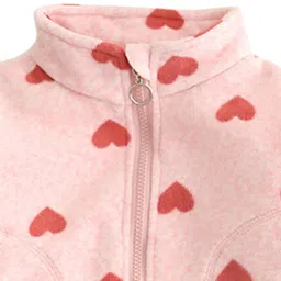 StyleCast Girls Pink Conversational Printed Mock Collar Insulator Tailored Jacket image 2
