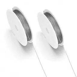 indikonb Silver Craft Wire for Jewellery & DIY (0.5mm, 2 Pcs)-picture-11