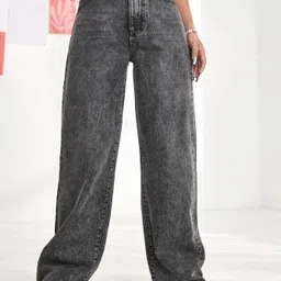 leriya fashion Women Regular Mid Rise Grey Jeans-picture-24