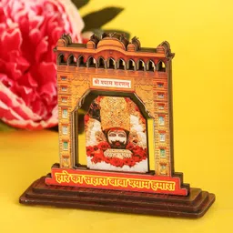 divcoll Khatu Shyam Ji Toran Dwaar Idol 6 – Spiritual Car Dashboard Showpiece Decorative Showpiece - 11 cm image 4