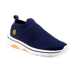 bacca bucci Men Blue Mesh Walking Non-Marking Shoes image 3