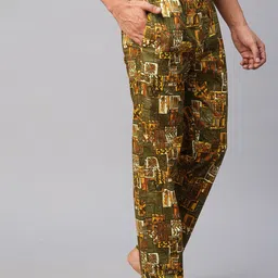 Urban Scottish Men's Lounge Pants - Multicolor Pure Cotton, Printed, Casual Men Pyjama image 4