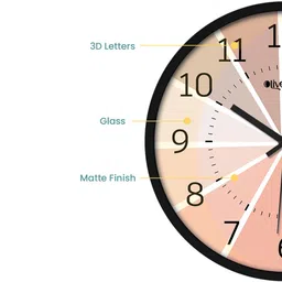 olive tree Anthony Black ABS Plastic Wall Clock image 5