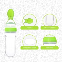chicbunny Premium Silicone Soother & Spoon Feeder Teether and Feeder image 4