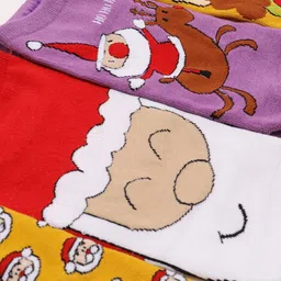 Thela Gaadi Unisex Pack Of 4 Patterned Low-Cut Ankle Length Socks image 2