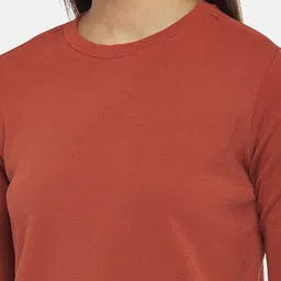 Annabelle by Pantaloons Women Rust Round neck Top image 5