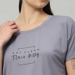 MKH Typography Printed Relaxed Fit Drop-Shoulder Sleeves Dri-Fit T-shirt image 2