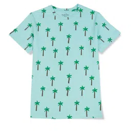 Palm Tree Boys Printed Cotton T-shirt image 4
