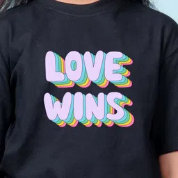 NUSYL Girls Printed Oversized T-shirt image 2