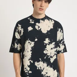 THE BEAR HOUSE Men's Abstract Tie-Dye Crew Neck T-shirt image 5