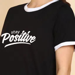 Adyavastram Typography Printed Regular Fit Cotton T-shirt image 2