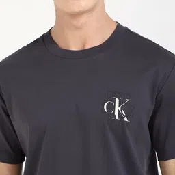 Calvin Klein Jeans Men Typography Printed Round Neck Cotton T-shirt image 3