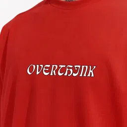 MISCHIEF MONKEY Men Cotton Typography Printed Oversized T-shirt image 2