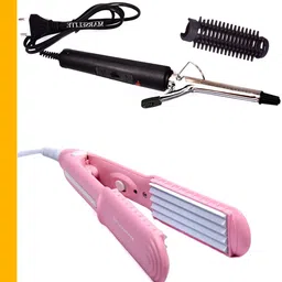 MARSELITE Curling & Crimping Iron Set for Effortless Hair Styling in Minutes Electric Hair Styler-picture-30