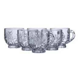 ceradeco Adults Set of 6 Transparent Solid Glass image 4