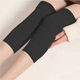 sumer textiles Men & Women Woolen Leg Warmer Knee Cap Winter Furr Long Warmers Over Knee Support image 3