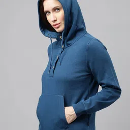 hancock Women Regular-Fit Hoodie with Kangaroo Pockets image 2