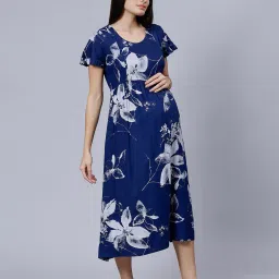 nightspree Women Floral Print Fit & Flare Dress image 2