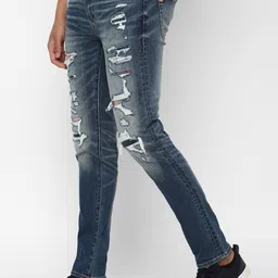 AMERICAN EAGLE OUTFITTERS Men Skinny Fit Highly Distressed Jeans image 3