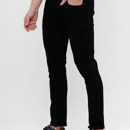 WROGN Men Black Slim Fit Stretchable Jeans image 2