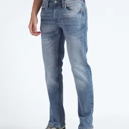 flying machine Men Slim Mid Rise Blue Jeans image 4