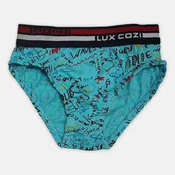 Lux Cozi Boys Pack Of 6 Assorted Anti-Odour Conversational Printed Basic Briefs image 5