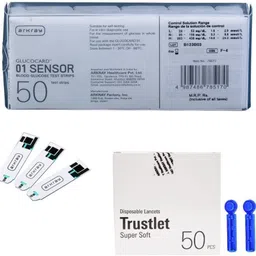 Arkray Glucocard 01 Mini Blood Glucose Monitor 50 Test Strips With 50 Blood Lancets 50 Glucometer Strips-image-5