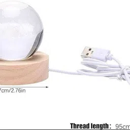 aarabdh ventures Crystal ball lamp Table Lamp image 3