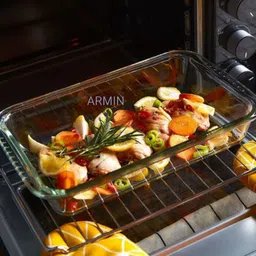 armin Glass Pasta Bowl Glass Rectangle Microwave Baking Dish, Oven Safe, 1000.ml, serving bowl image 4