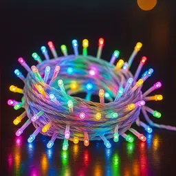 nkxik 35 LEDs 10 m Multicolor Steady Strip Rice Lights-picture-31