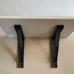 victac Folding Shelf Table Brackets 16 inches, Heavy Duty Max Load 120kg 16 inch Shelf Bracket image 3